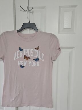 Aeropostale Light Pink Classic Crew T‑Shirt